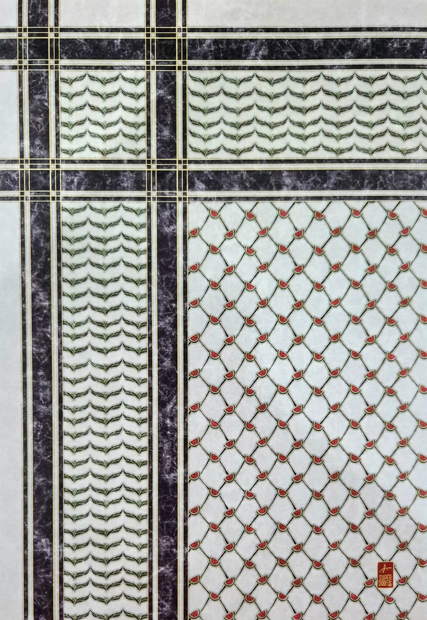 Arif Rafhan: Palestine A4 Print: Keffiyeh