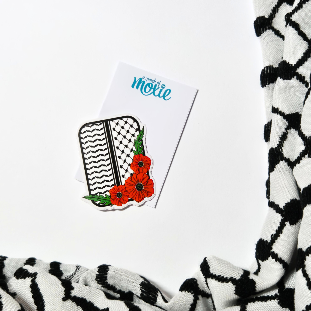 Sticker: Keffiyeh | Poppies