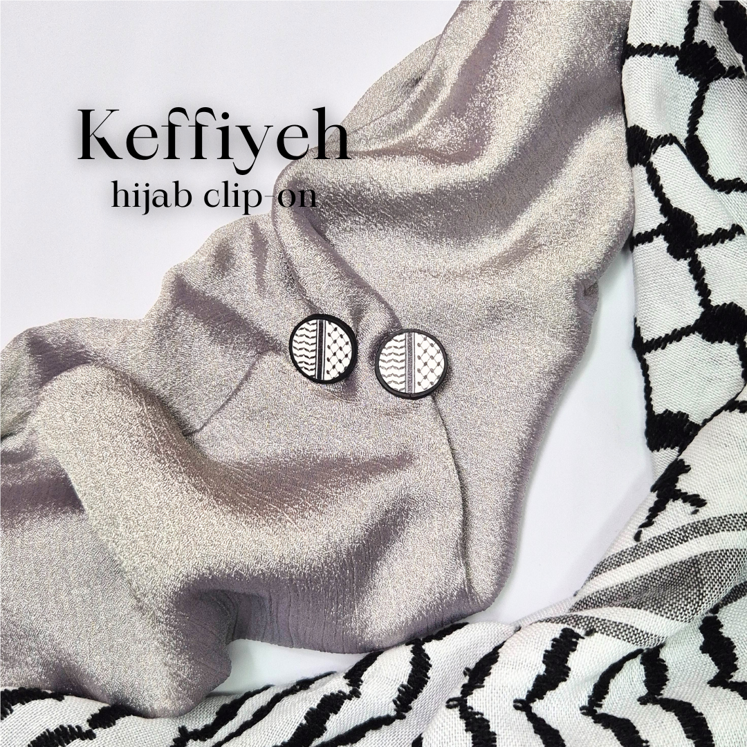 Hijab Clip-on: Keffiyeh Circle