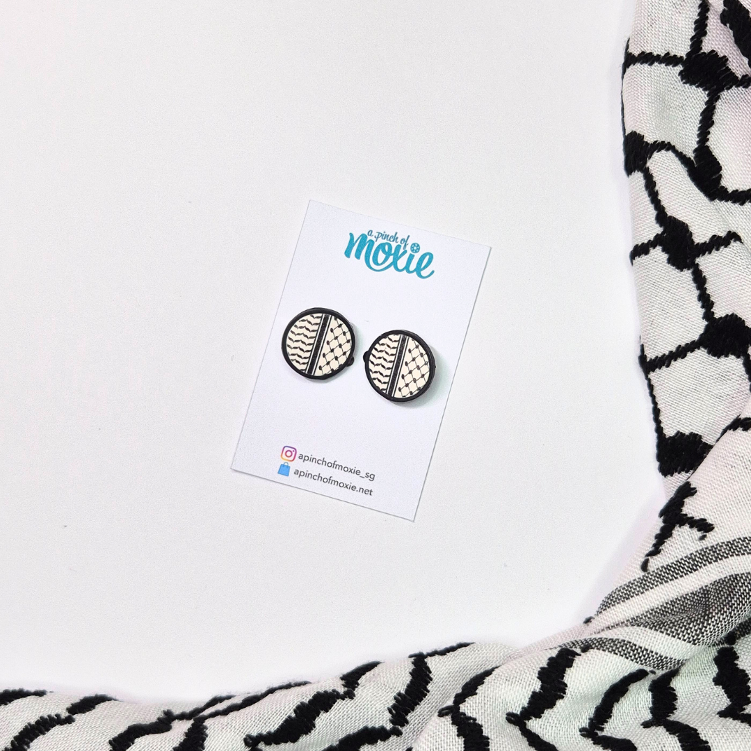 Hijab Clip-on: Keffiyeh Circle