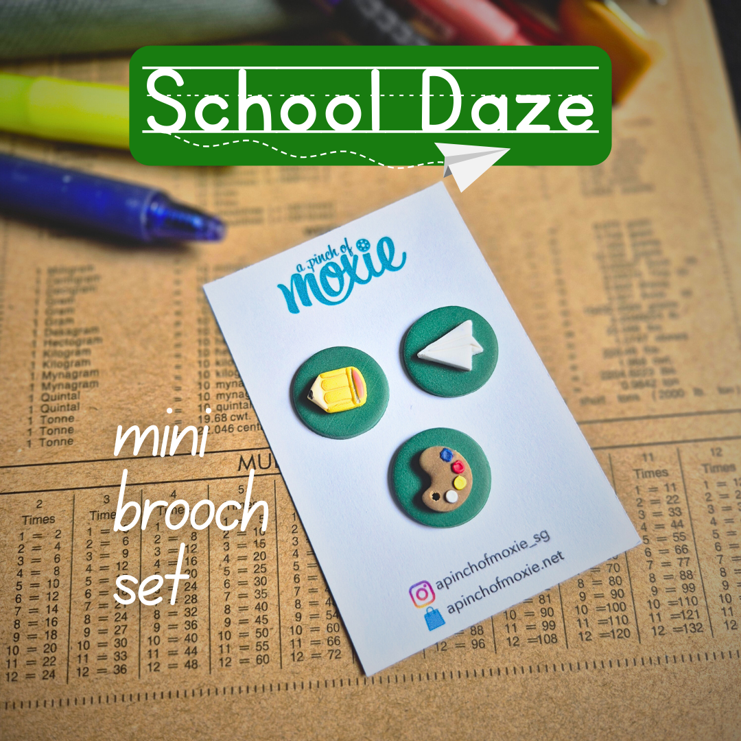 School Daze: Mini Brooch Set