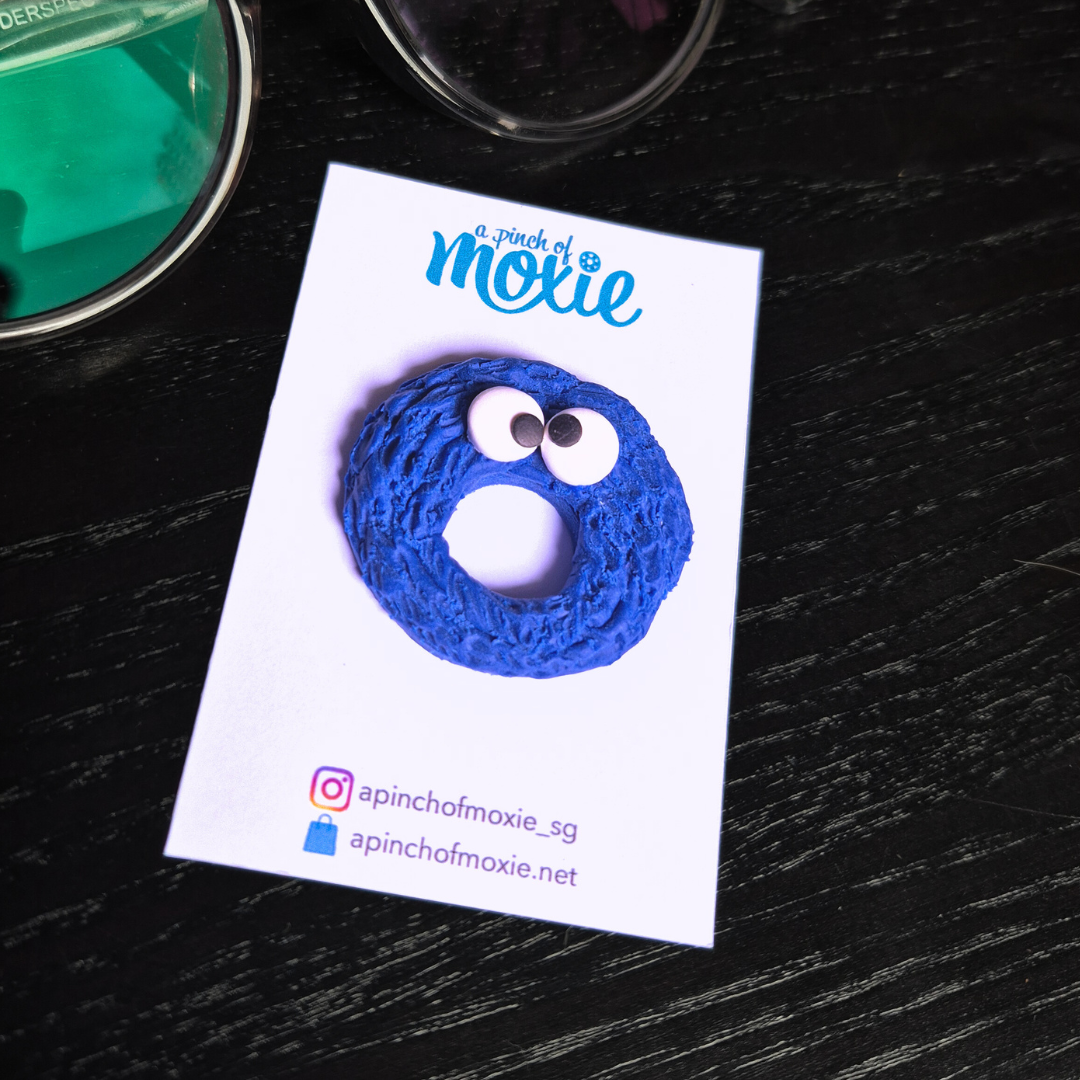 Cookie Monster Speccy Brooch