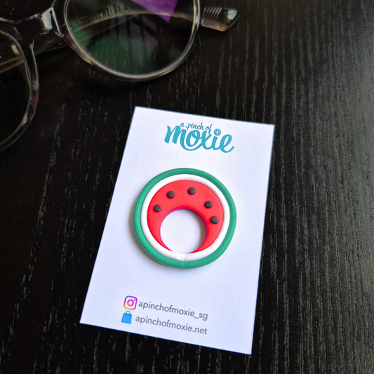 Watermelon Speccy Brooch
