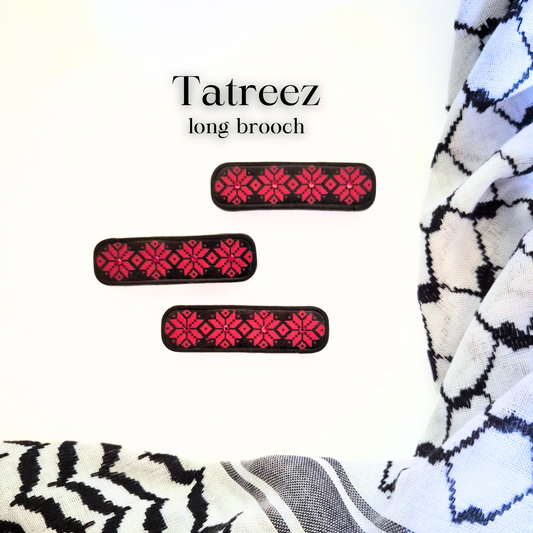 Tatreez: Long Brooch